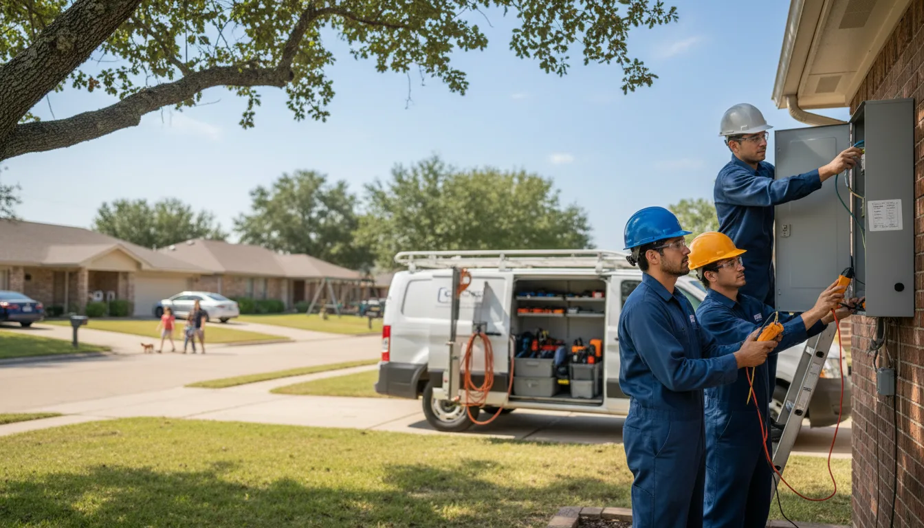 Certified electrician providing emergency electrical services in Baker, LA
